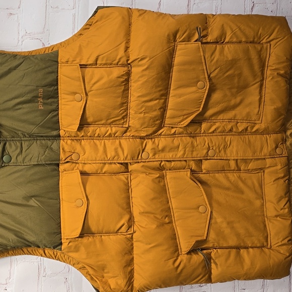 Prana Duck Down Timber Trail Vest Peat Colorblock Mens Size XL NWT - Picture 6 of 15